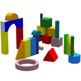 Toy cubes 3D Object | FREE Artlantis Objects Download